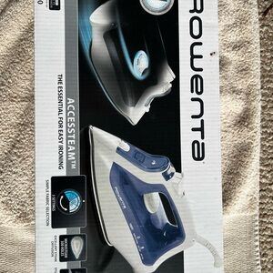 Rowenta Blue & White Accessteam Steam Iron